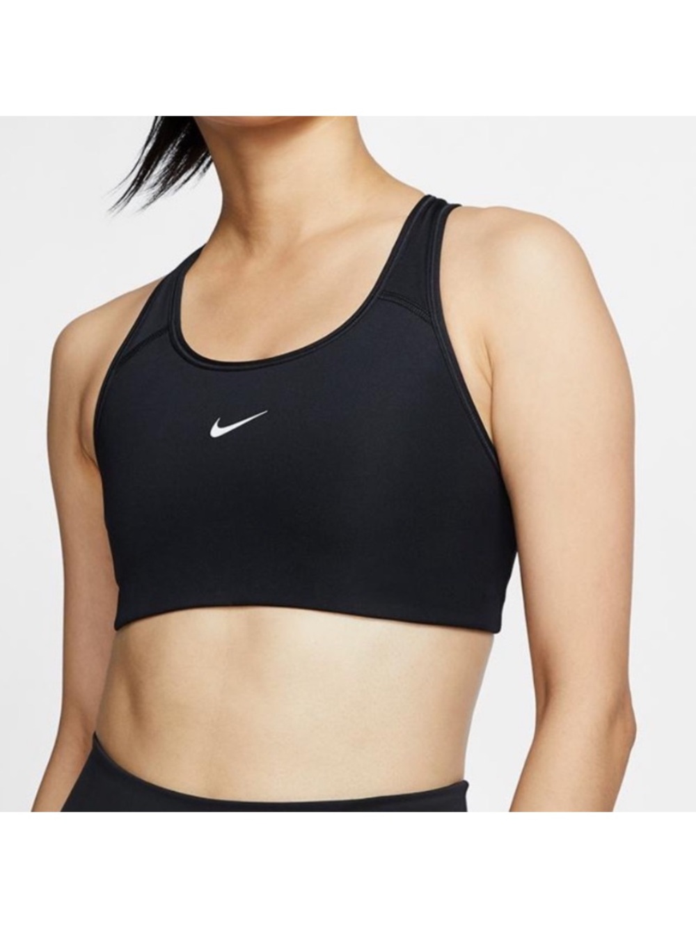 Nike Black Scoop-Neck Medium Support Sports Bra 3X